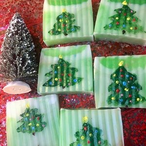 Christmas Tree Artisan Bar soap